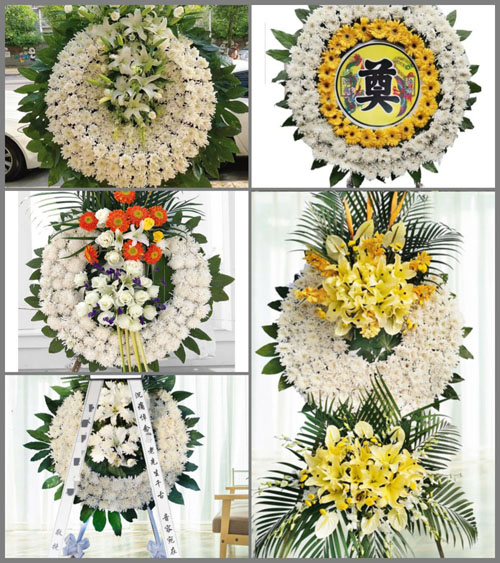 湖北黄冈市英山县草盘地镇花圈速递